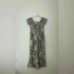 Patrons of Peace floral jumpsuit with shirred top